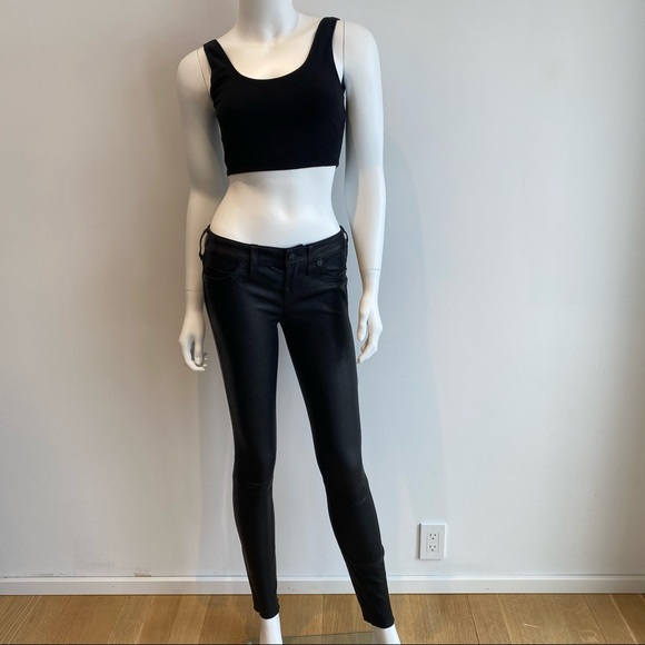 True Religion Vintage Real Leather Jeans Sz 25 - Picture 2 of 16